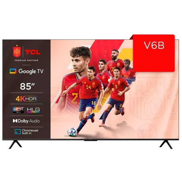 Tcl 85v6b / televisor smart tv 85" direct led uhd 4k hdr