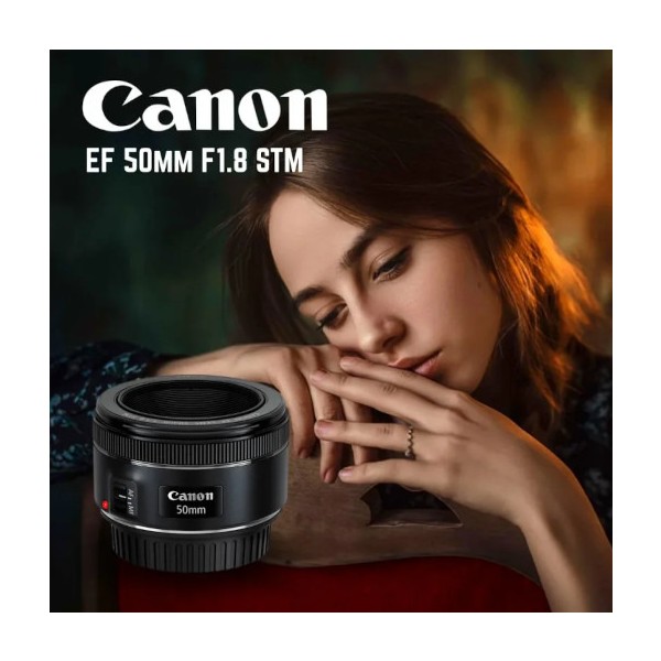 Canon ef 50mm f/1.8 stm objetivo para retratos y fotos con poca luz