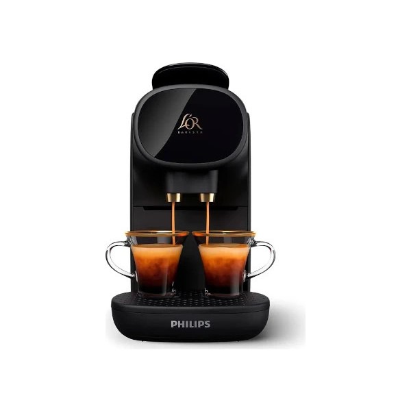 Philips l'or barista negra cafetera de cápsulas l'or doble carga automática
