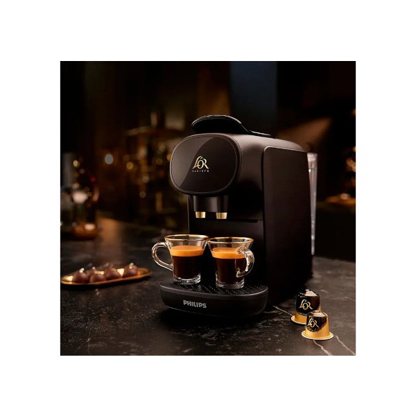 Philips l'or barista negra cafetera de cápsulas l'or doble carga automática